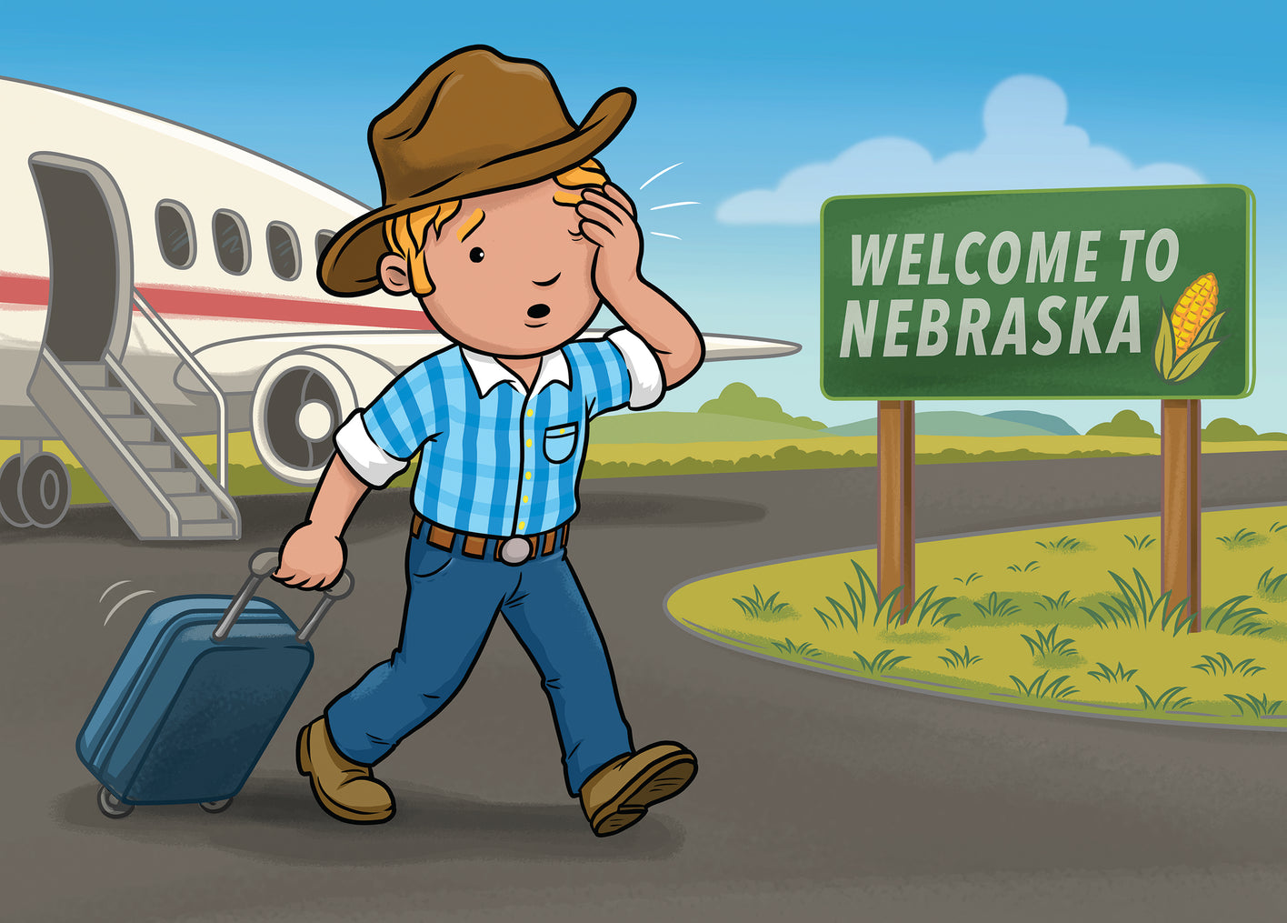 George the Farmer Kangaroo Cornfield