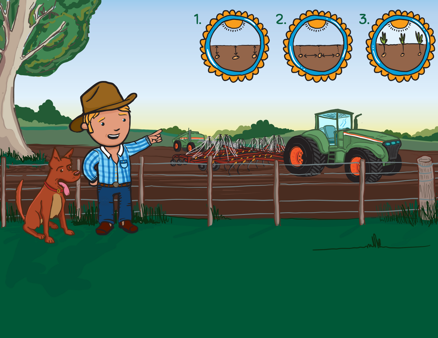 George the Farmer Plants a Wheat Crop Picture Book